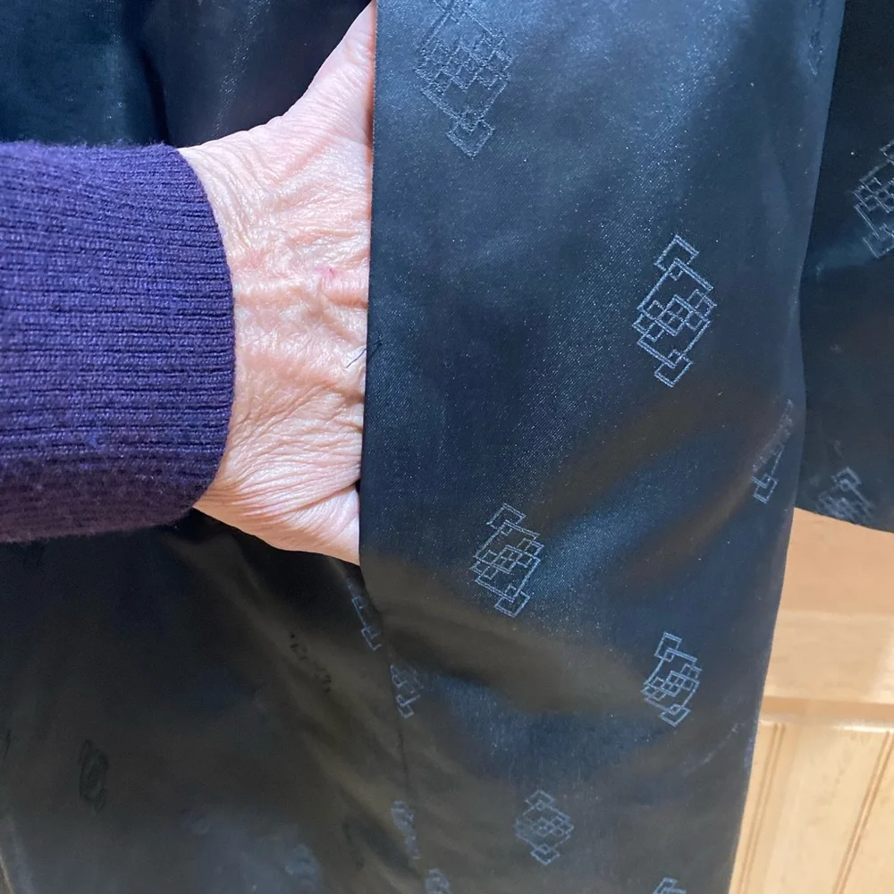Vintage Men's Black Double-Breasted Smoking Coat